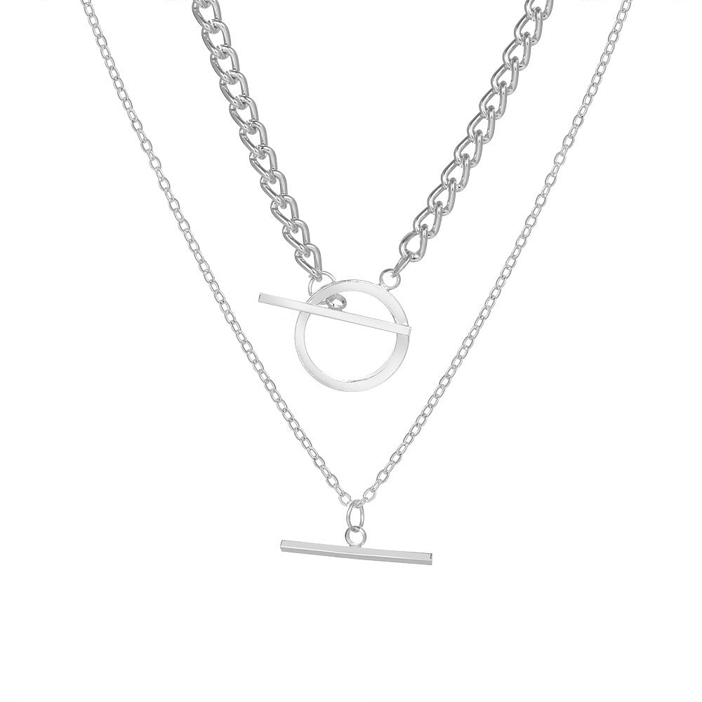 Silber-Halskette im Flachketten-Stil