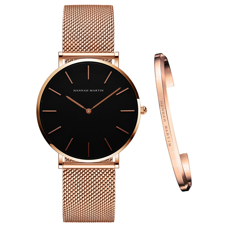 Hannah Martin Damen-Uhrenset mit Armband