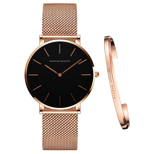 Hannah Martin Damen-Uhrenset mit Armband
