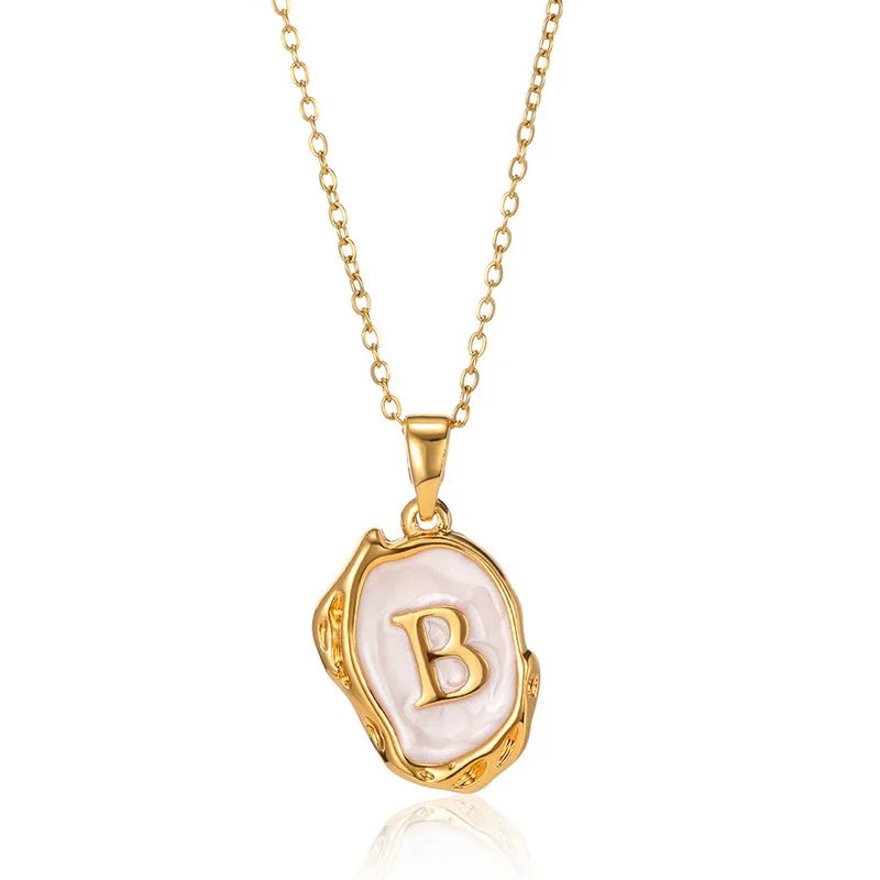 Vergoldete Buchstabenkette "B"