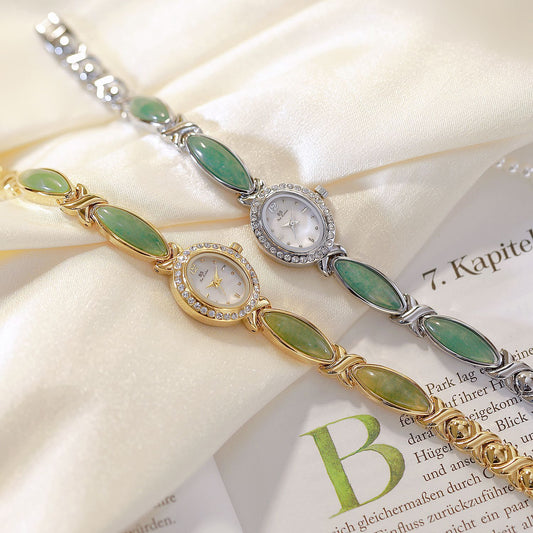 Armbanduhren: Dongling-Stein trifft Hetian-Jade