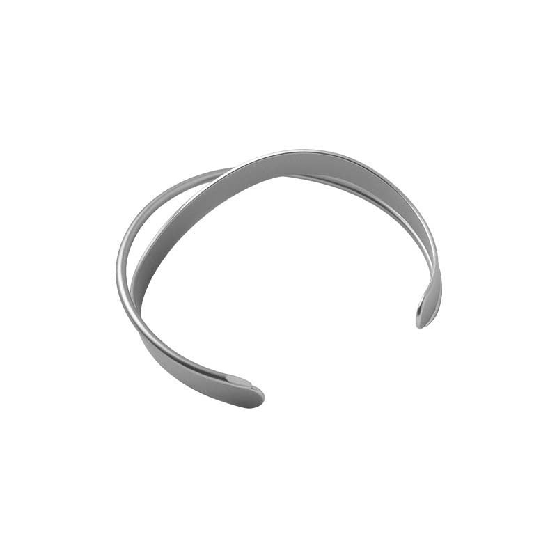 Modernes Kettenglieder-Armband silber