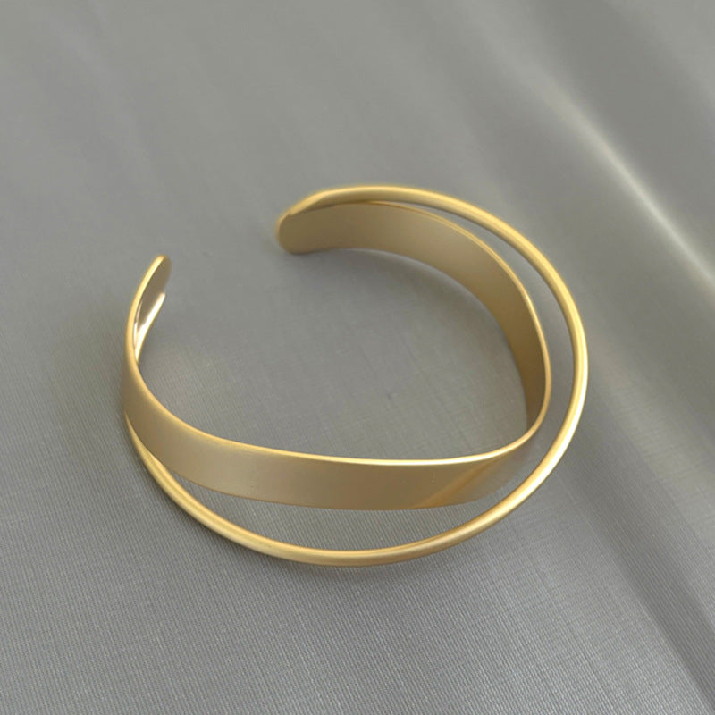 Modernes Kettenglieder-Armband gold