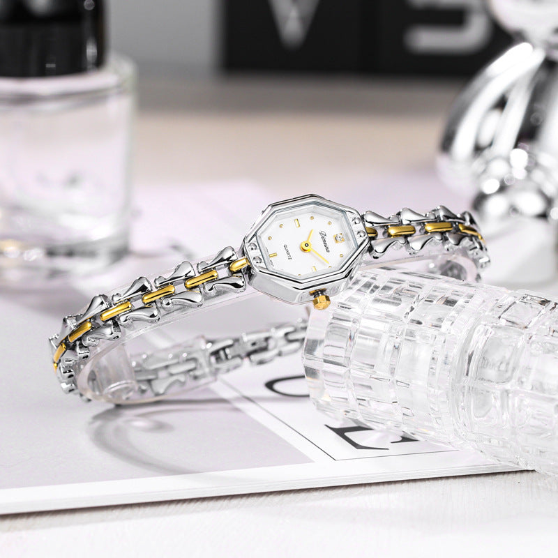 Armbanduhr in Silber/Gold