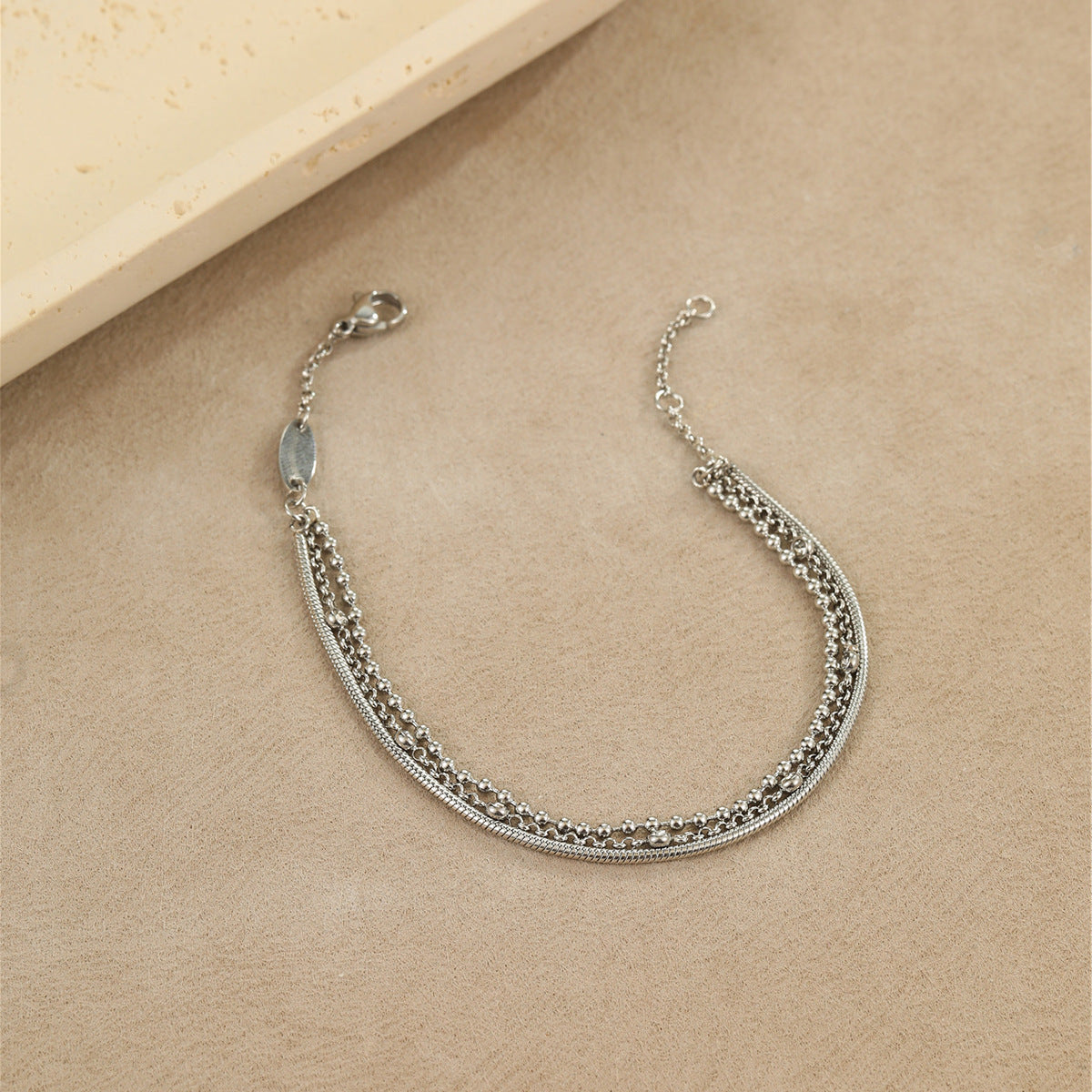 Doppelarmband in Silber